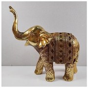 Επιτραπέζιο Διακοσμητικό Ελέφαντας Χρυσό 23x10x24cm 752-11511 Estheti-752-11511-Χρυσό 752-11511
