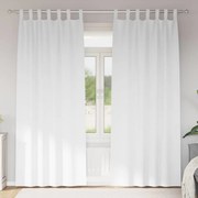 vidaXL Κουρτίνες 2 pcs Καθαρό Λευκό 260 x 140 εκ. Πολυεστέρας