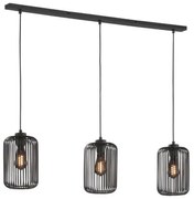 Κρεμαστό Φωτιστικό Οροφής Μαύρο Cage 860869 FH Ligting-860869-Μαύρο 860869
