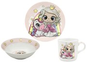 Παιδικό Σετ Φαγητού 3τμχ Oriana Ferelli Unicorn &amp; Fairy C-852