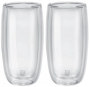 Ποτήρια Αναψυκτικού/Μπύρας Double Wall (Σετ 2Τμχ) 39500-120 474ml Clear Zwilling Γυαλί