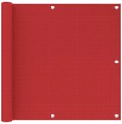 Διαχωριστικό Βεράντας Κόκκινο 90 x 600 εκ. από HDPE 311011