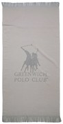 Πετσέτα Θαλάσσης Βαμβακερή 80x170εκ. Essential 3778 Γκρι Greenwich Polo Club