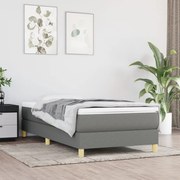 ΠΛΑΙΣΙΟ ΚΡΕΒΑΤΙΟΥ BOXSPRING ΣΚΟΥΡΟ ΓΚΡΙ 80X200 ΕΚ. ΥΦΑΣΜΑΤΙΝΟ 3120567