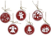 Χριστουγεννιάτικα Κρεμαστά Διακοσμητικά 14.5cm Σε 6 Σχέδια