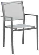 Καρέκλα - Πολυθρόνα Confidence ανθρακί μέταλλο και γκρι textilene 54x54x86 εκ. 54x54x86 εκ.