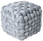 Πουφ (43x43x40) Das Home Stool line Γκρι