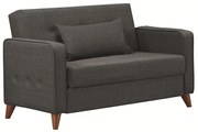 Καναπές Κρεβάτι Διθέσιος GABRIEL 2S Γκρι 146x79x81cm