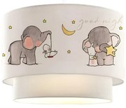 ELEPHANT 204-0002 Παιδικό Κρεμαστό Φωτιστικό Φιγούρα Μονόφωτο 1 x E27 IP20 Λευκό Ύφασμα-Μ30 x Π30 x Υ70cm Globostar-204-0002-Λευ 204-0002