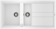 TEKA NOVA 60 B-TG 1 1/2B 1D Ένθετος Γρανιτένιος νεροχύτης Artic White Μ100xΠ51εκ