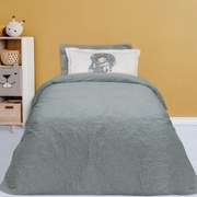 Κουβερλί Microfiber Μονό 160x240εκ. Kid Line 4860 Γκρι Das Kids