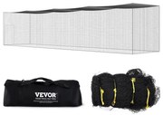 VEVOR Baseball Batting Netting, Professional Softball Baseball Batting Hitting Training Net, Practice Portable Pitching Cage Net with Door &amp; Carry Bag, Heavy Duty Enclosed PE Netting, 55FT (NET ONLY)