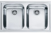 Franke Logica LLL 620 Inox Σαγρέ Ανοξείδωτος Νεροχύτης 80cm
