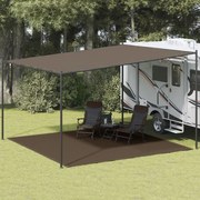 vidaXL Χαλί Σκηνής Καφέ 400 x 400 εκ.