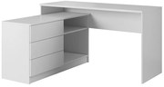Γραφείο ΤΕΟ Λευκό 138x76x50,4-110cm