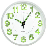 325167  LUMINOUS WALL CLOCK WHITE 30 CM 325167