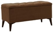 Σκαμπό-Μπαούλο Elone 90x40x44cm Brown-Walnut