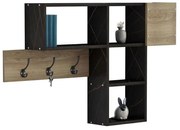 Κρεμάστρα Εισόδου Με Ράφια Harlan HM8973.13 99,5x15x61cm Natural-Black Μελαμίνη
