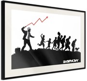 Αφίσα - Banksy: The Whip - 60x40 - Μαύρο - Με πασπαρτού