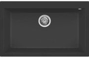 Νεροχύτης κουζίνας QUADRA 130 Nero 40 ELLECI 79x50cm - LGQ13040