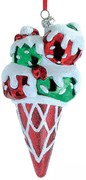Χριστουγεννιάτικο Στολίδι Παγωτό 15cm 186996