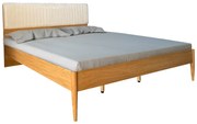 Κρεβάτι Akva   διπλό mdf σε φυσική απόχρωση 150x200εκ