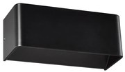 Φωτιστικό Επίτοιχο Aca L35037LBK NEPHELE Μαύρο Ματ (Black Mat) 3000K