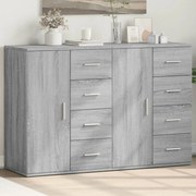vidaXL Ντουλάπι 2 τεμ. Γκρι Sonoma 59x39x80 εκ. από Επεξεργασμένο Ξύλο