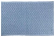 Πατάκι Μπάνιου Zig Zag 05576.002 Light Blue 50 X 80 50x80cm 100% Βαμβάκι