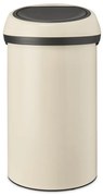 Brabantia 1005510 Κάδος Απορριμμάτων από Ανοξείδωτο Ατσάλι Touch Bin 60L, Soft Beige