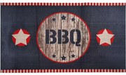 Χαλάκι Κουζίνας Bbq Mat 530 2-Stars Wood 67x120cm Black-Red Sdim 67X120cm Polyamide