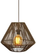 Φωτιστικό Οροφής Μονόφωτο Cordon 4 C243 Fylliana Καφέ 40x35 εκ. 40x40x110 εκ.