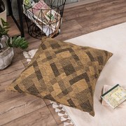 Μαξιλάρι Διακοσμητικό (Με Γέμιση) Bronx 08 Ocher Teoran 65Χ65 Acrylic,Cotton,Polyester