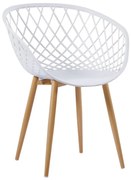 REX Πολυθρόνα-Pro Μέταλλο Βαφή Φυσικό, PP-UV Άσπρο  62x56x80cm [-Άσπρο-, -Φυσικό-] [-PP - PC - ABS-, -Μέταλλο-] Ε373,11W