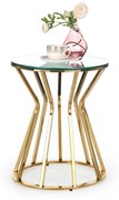 AFINA S, coffee table, mirror / gold DIOMMI V-CH-AFINA_S-LAW