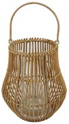 Φανάρι διακοσμητικό BOHO από rattan Ø15/20xΥ37εκ.