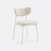 Σετ 2 καρέκλες με υφασμάτινη υφή, Albane