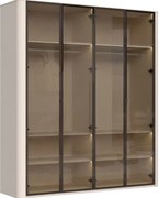 Ντουλάπα Dutchess τετράφυλλη glass