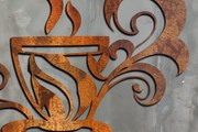 Intra απο ξύλο plywood  Χρώμα wenge 3mm-4mm πάχος - Διακόσμηση τοίχου καφέ Σχέδιο Δίασταση 4x4 cm INTRAFABR-115870473