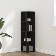 vidaXL Γωνιακά ράφια Μαύρη δρυς 33 x 33 x 132 εκ. Επεξεργασμένο ξύλο