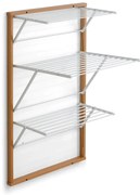 Επιτοίχια Απλώστρα Karim ARiT από ξύλο, με συνολική επιφάνεια απλώματος 15m και διαστάσεις 68x63x119cm - Cherry Wood