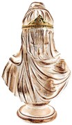 Διακοσμητική Προτομή Woman With Veil 565TNL1420 20x15x35cm Multi Aberto Design Πολυέστερ