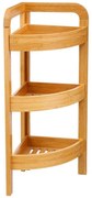 Ραφιέρα επιδαπέδια 3όροφη Jabez bamboo φυσικό 23x23x61εκ