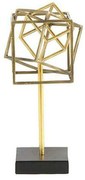 Διακοσμητικό Επιτραπέζιο Karim 013.767474 14x14x30cm Gold Μέταλλο