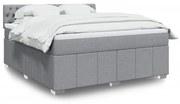 ΚΡΕΒΑΤΙ BOXSPRING ΜΕ ΣΤΡΩΜΑ ΑΝΟΙΧΤΟ ΓΚΡΙ 180X200 ΕΚ. ΥΦΑΣΜΑΤΙΝΟ 3289454