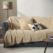 Ριχτάρι Καναπέ Τριθέσιου Fleece (180x300) Gofis Home Cinnabar Sesame Beige 115/06