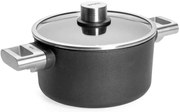 Κατσαρόλα Αντικολλητική Diamond 120PLCIGL 20cm 3lt Silver-Black Woll 20cm Αλουμίνιο,Γυαλί