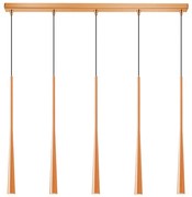 Φωτιστικό Οροφής - Ράγα 01371-12BR G9 100cm Copper Luma