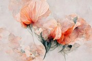 Εικονογράφηση Wild Flowers On Beige Background, Treechild