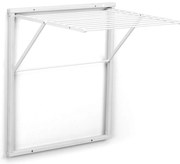 Επιτοίχια Απλώστρα Kledy ARiT από ξύλο, με συνολική επιφάνεια απλώματος 6.5m και διαστάσεις 69x63x80cm - White